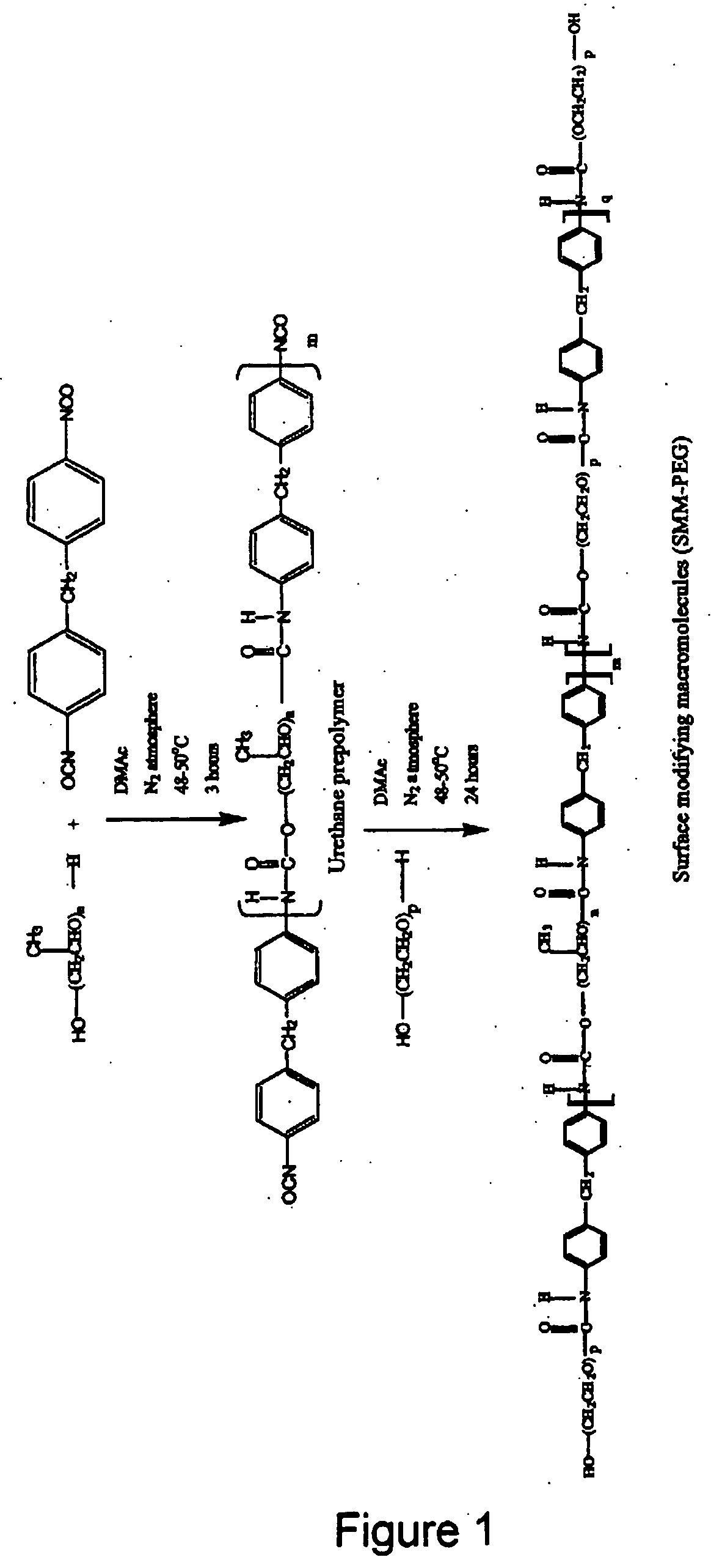 Hydrophilic surface modifying macromolecules (H-phil SMM) and H-phil SMM blended membranes