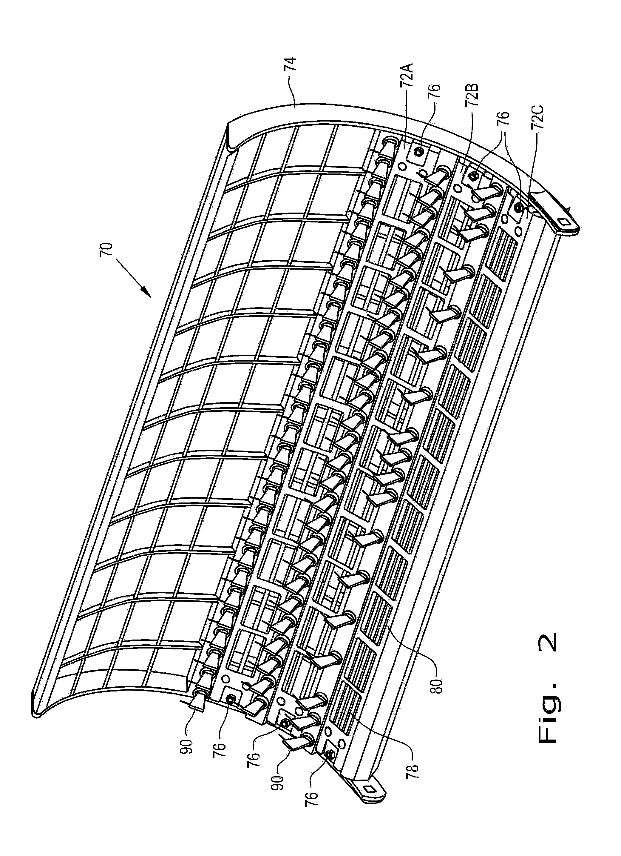 Agricultural Harvester Concave System and Method