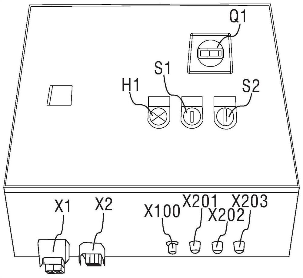 Distributed frequency conversion box and conveying system