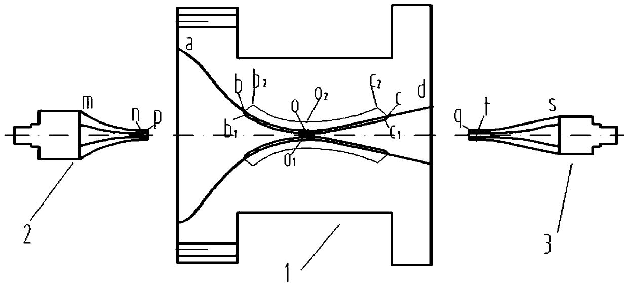 A machining method for high Mach number throat in a shock tunnel