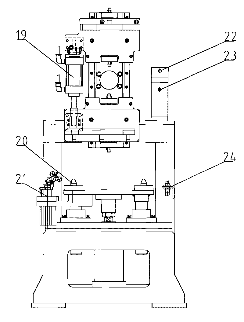 Glue coating automatic turnover machine