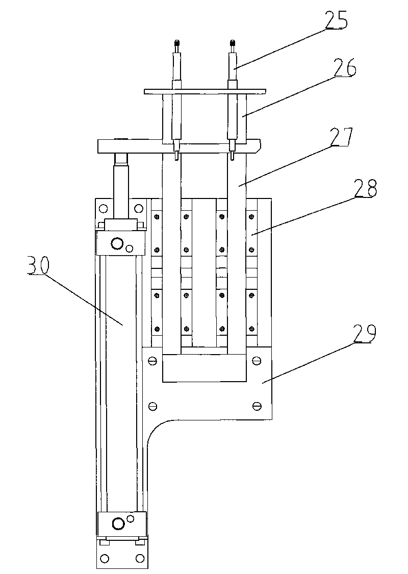 Glue coating automatic turnover machine