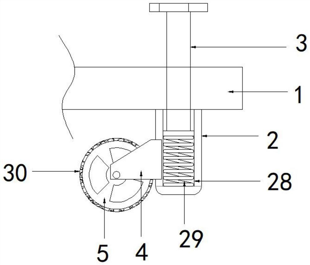 Walking assisting device for elderly nursing