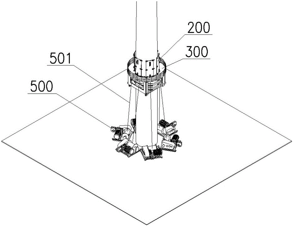 Hoisting equipment of wind power generating set and construction method thereof