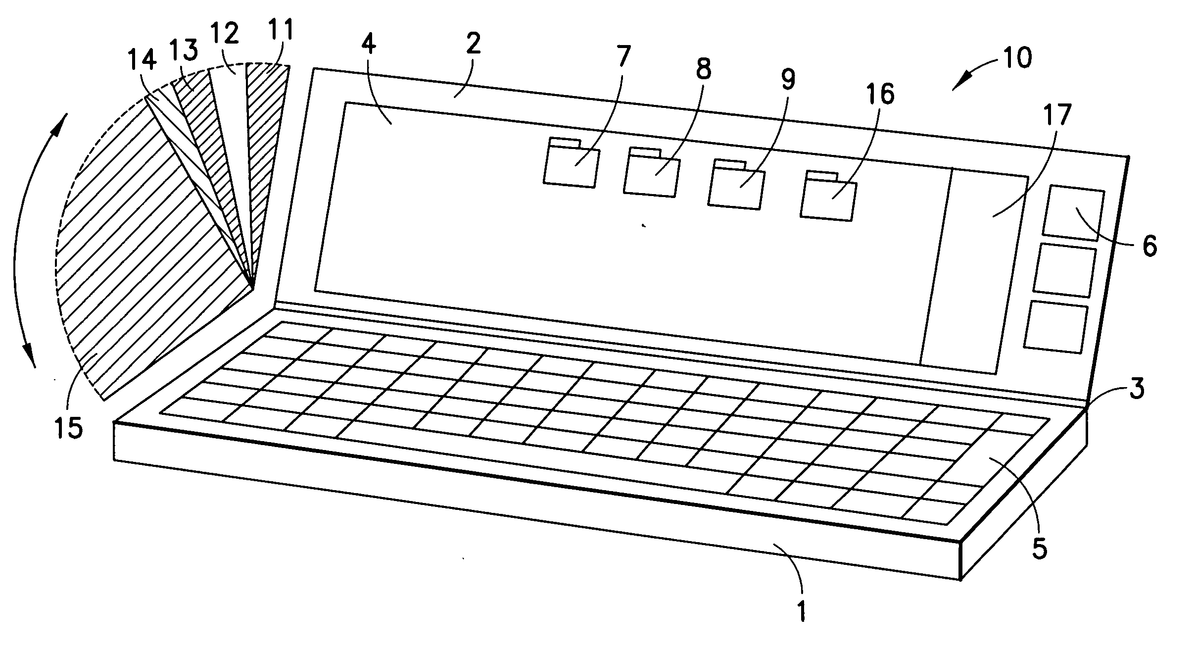 Portable electronic apparatus