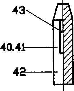 Block self locking and destructing safety type syringe