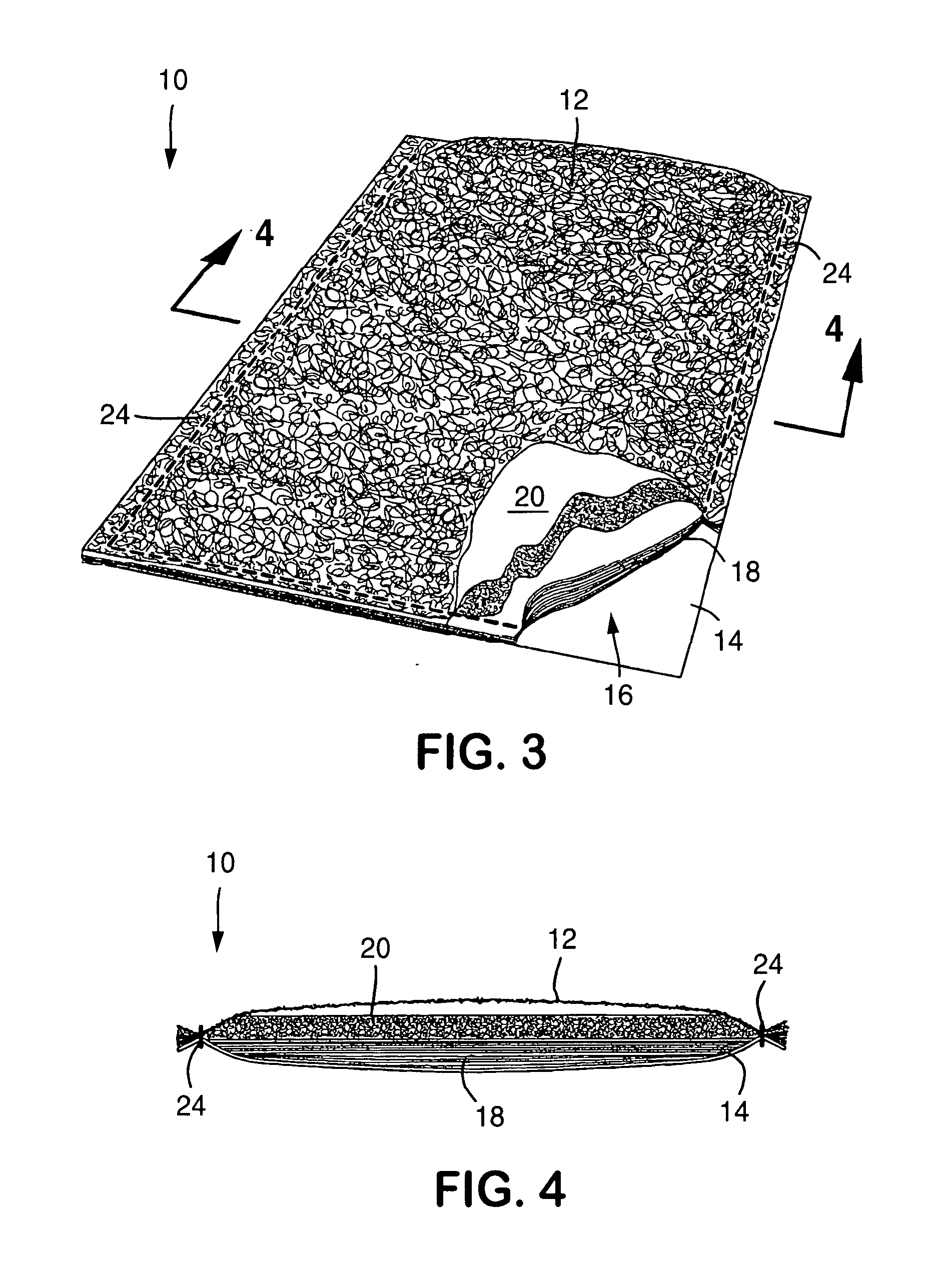 Composite cleaning products having shape resilient layer