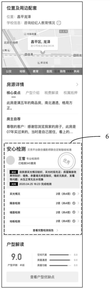 Housing resource information display method and determination method