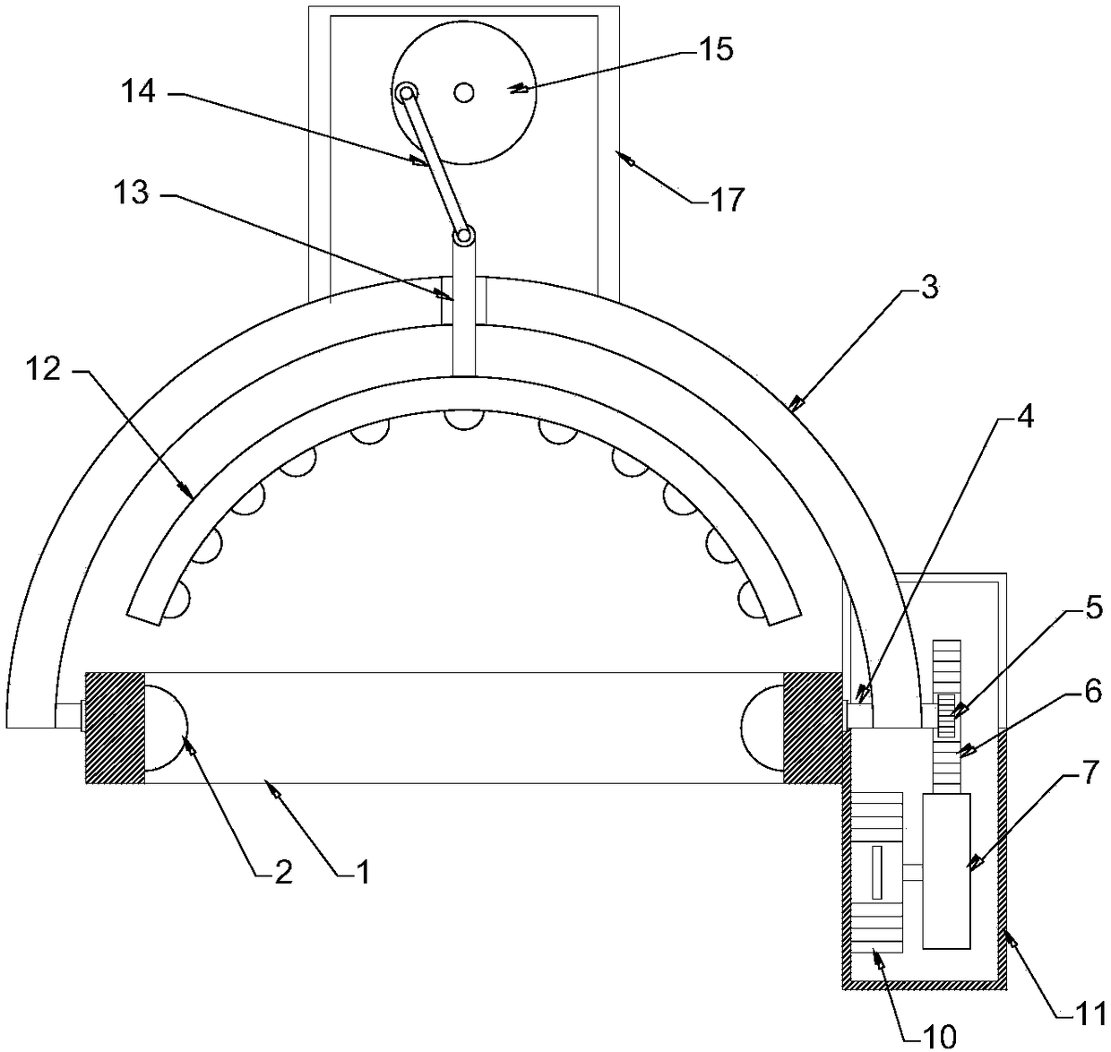 Head massaging device for treating anxiety disorder