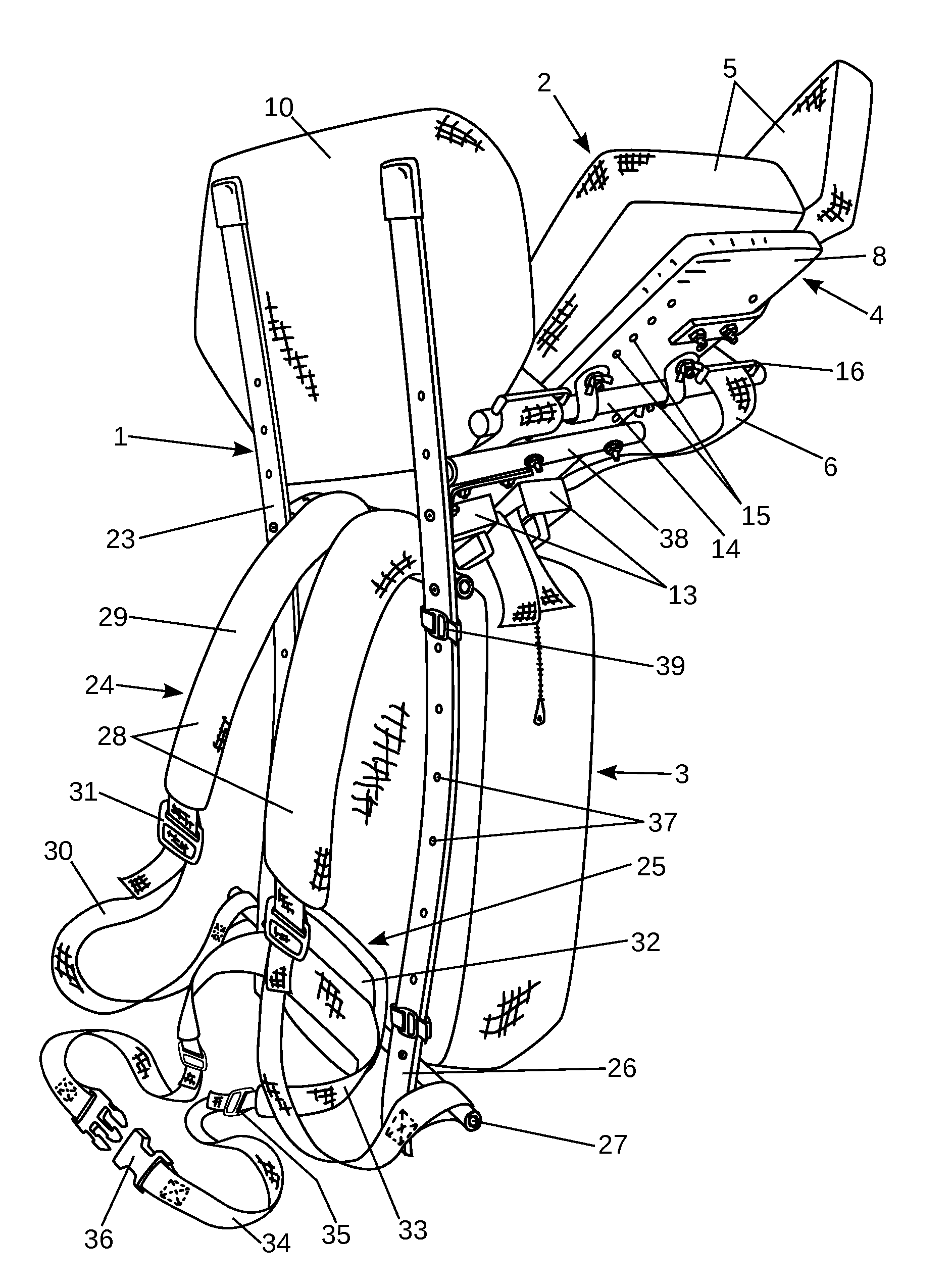 Recumbent Infant Carrier