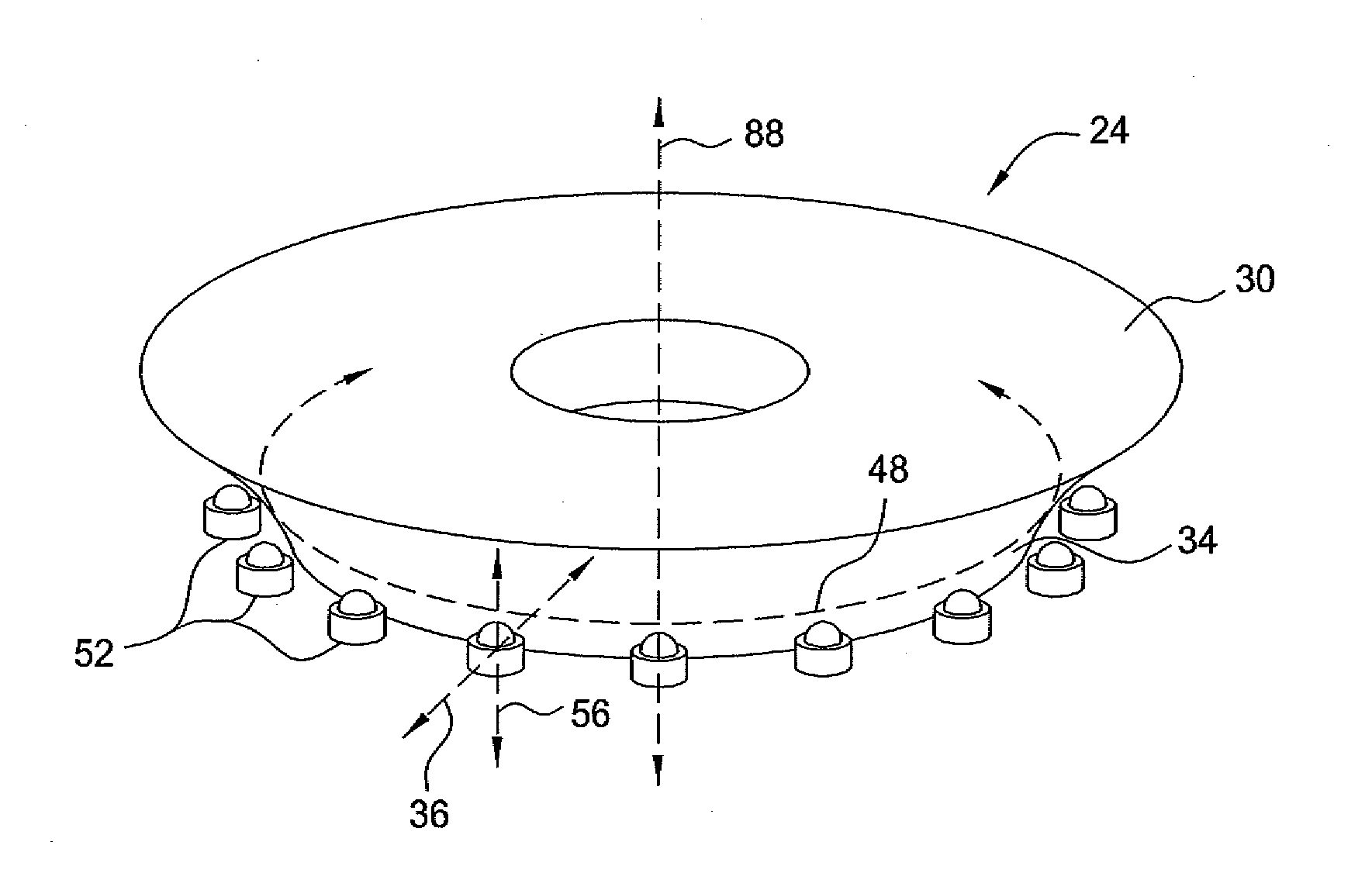 Highly collimating reflector lens optic and light emitting diodes