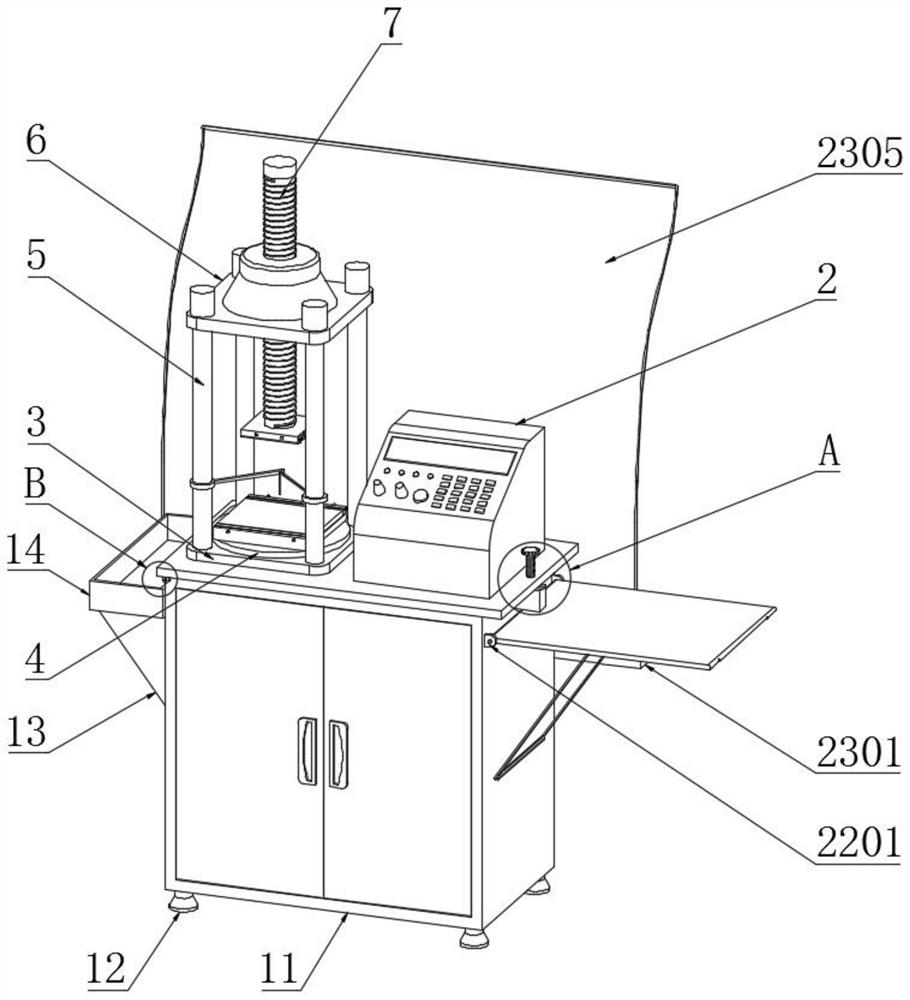 A concrete strength test device for civil construction