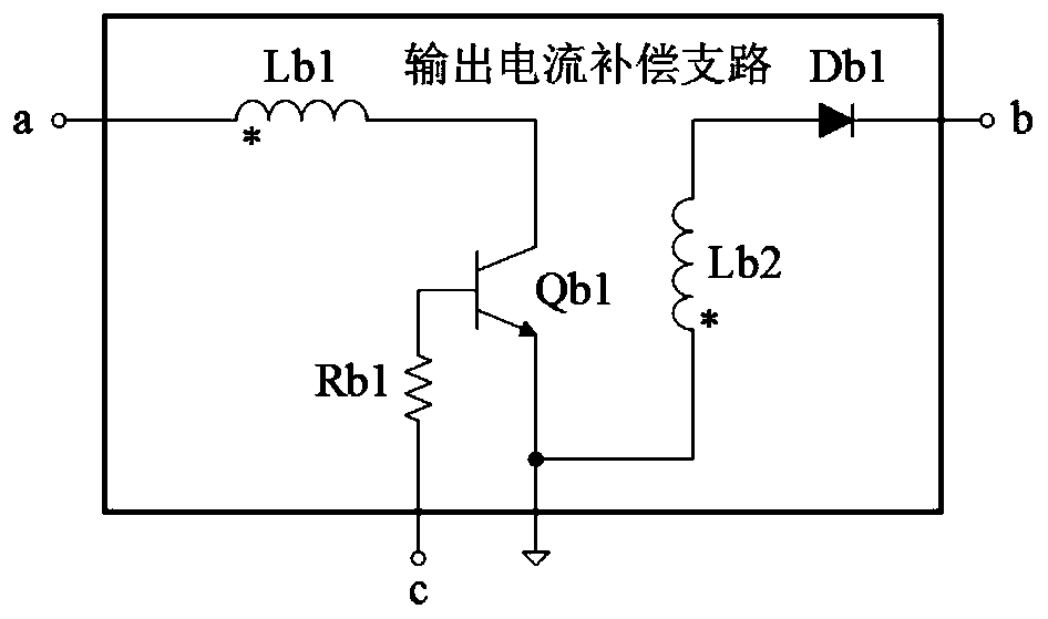 Sepic converter with output current compensation branch