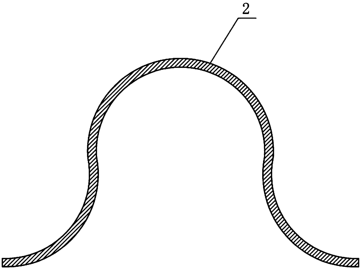 High-temperature-resistant and radiation-resistant hoisting frame structure for low-frequency vibration-absorbing mounting of steam pipeline