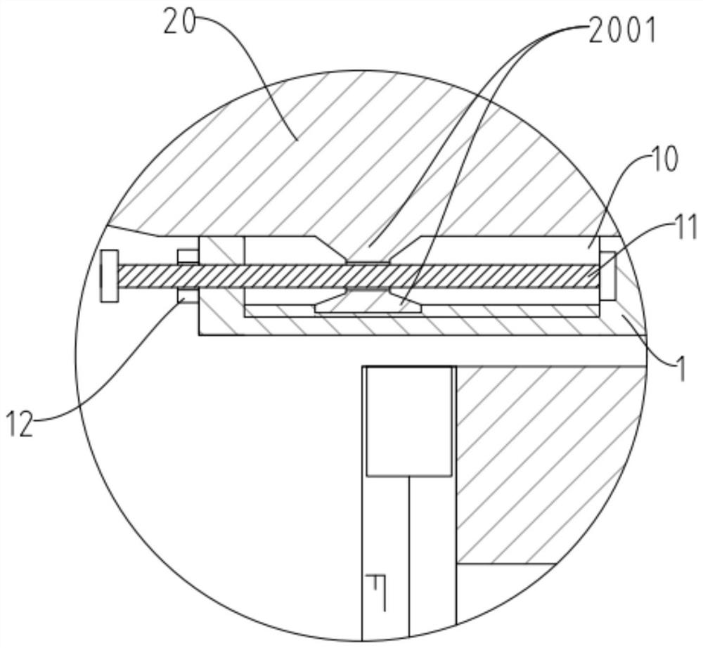 Double-block type ballastless track bent frame device and adjusting method and construction method thereof