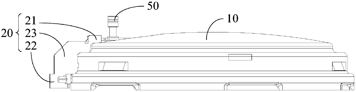 Pot cover assembly of pressure pot and pressure pot