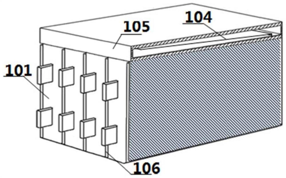 A power battery thermal management system based on the combination of two-stage heat pipe and vehicle body