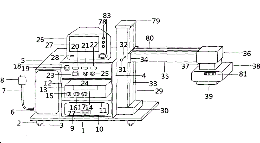 Tumor microwave assisted nursing instrument