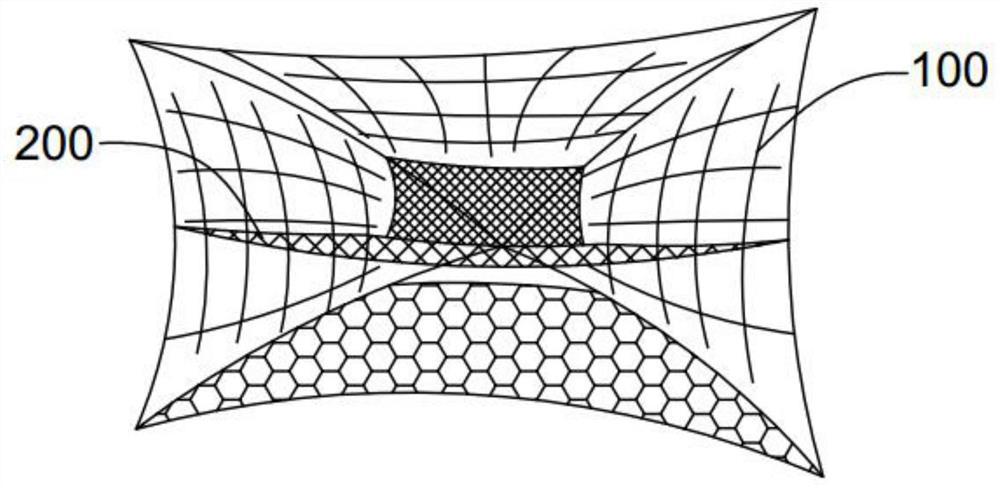 A layered mesh trawl