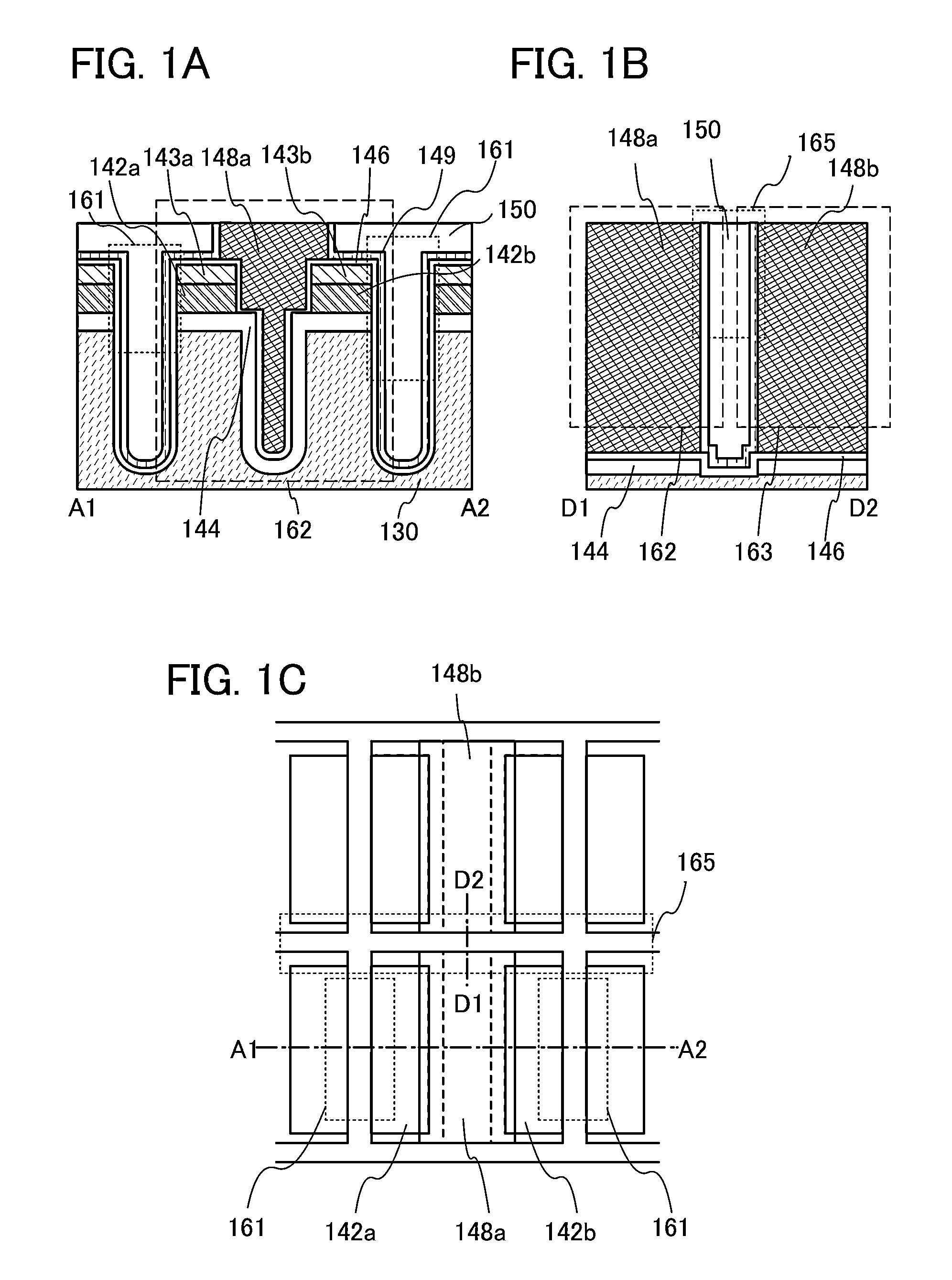 Semiconductor device with a wide-gap semiconductor layer on inner wall of trench