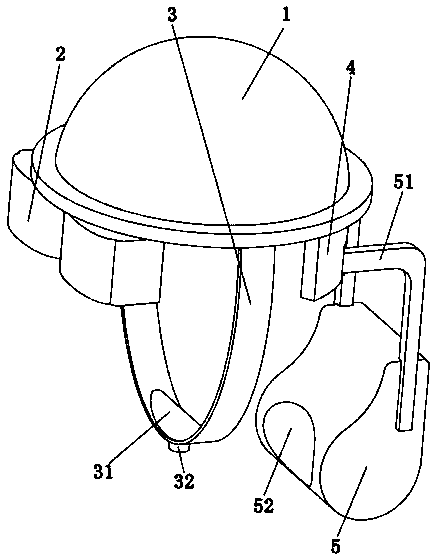 VR helmet used in automobile virtual review system