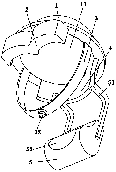 VR helmet used in automobile virtual review system