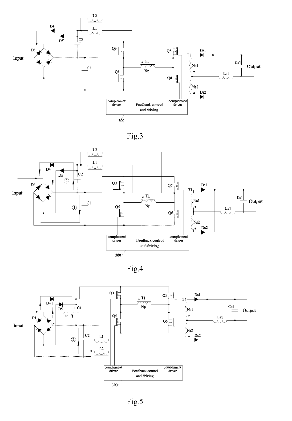 Dual-rectification full bridge interleaved single stage pfc converter circuit and control methods thereof