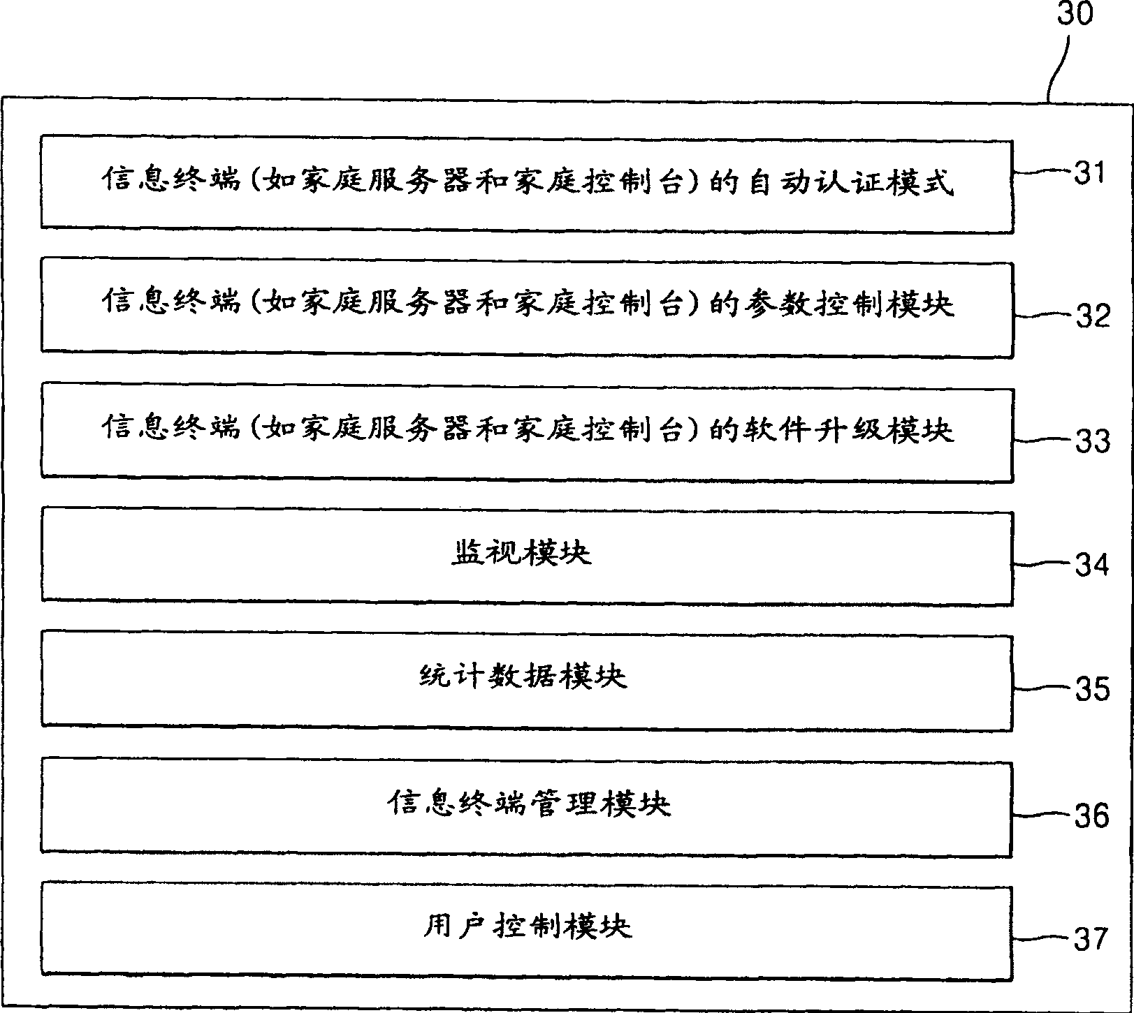 Remote control system and method for domestic network