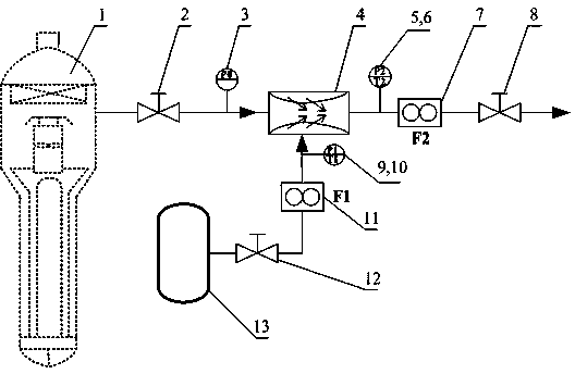 Flowing wet steam wetness measuring system and method