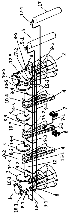 Experimental method for container pipeline gas explosion experimental device with concentration gradient