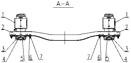 Transverse swing control method for wheel-rail low-power bogie