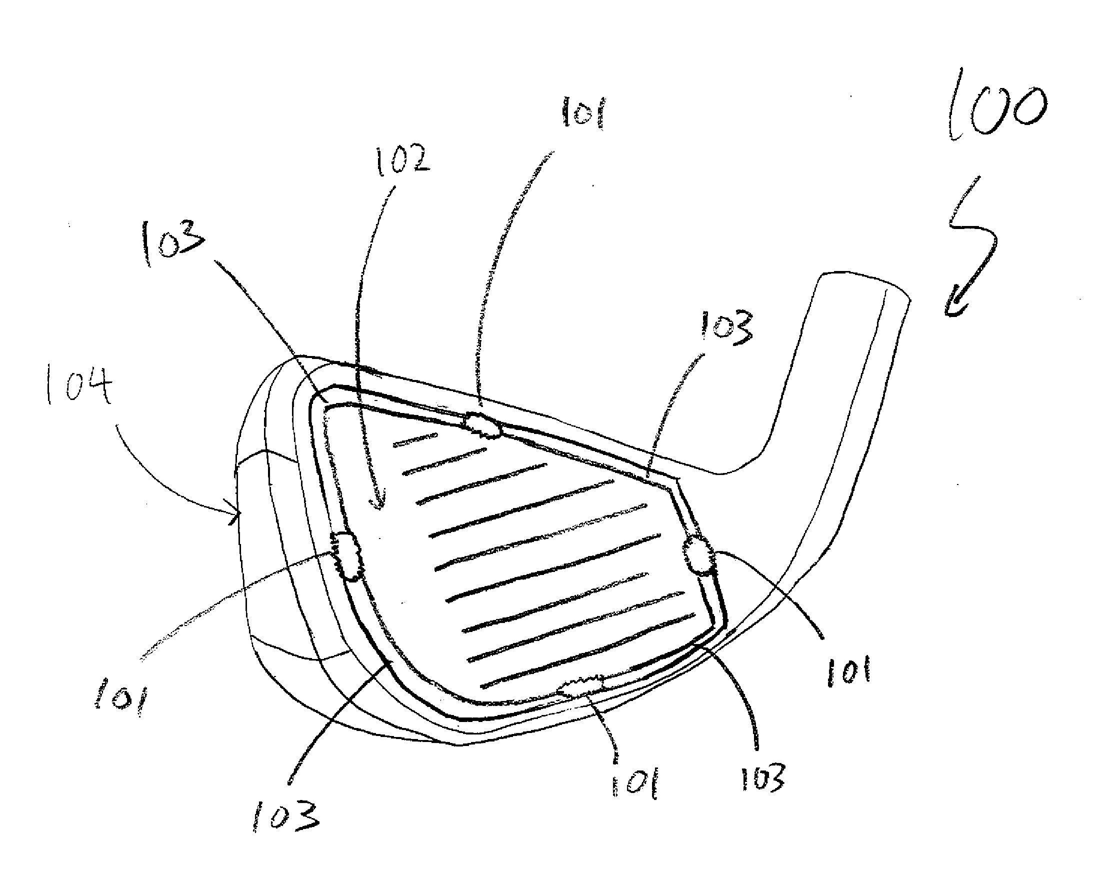 Golf club head with face insert