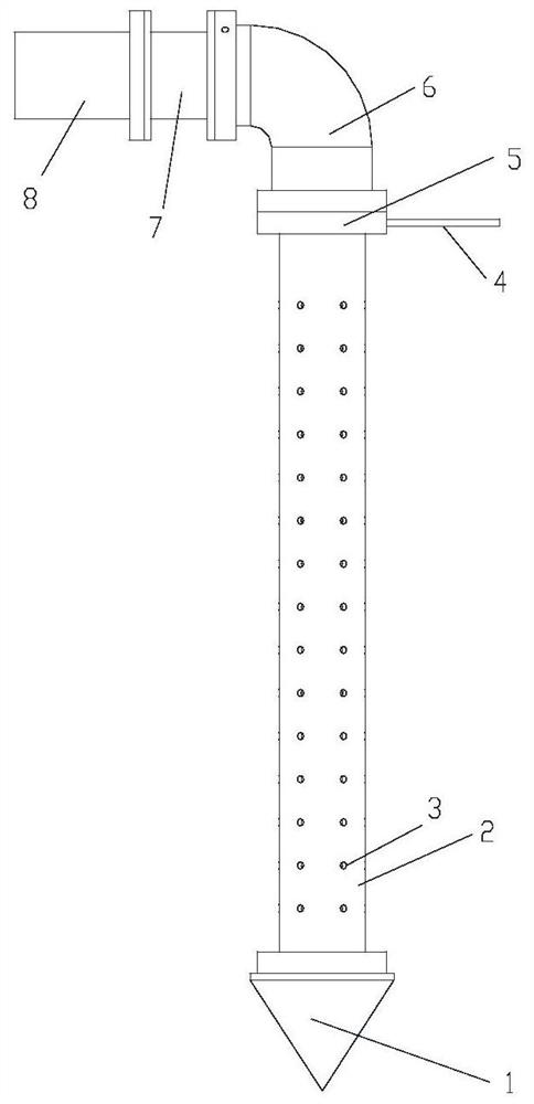 Multi-point layered grain detection rod