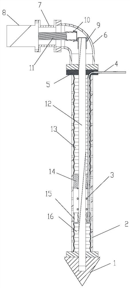 Multi-point layered grain detection rod