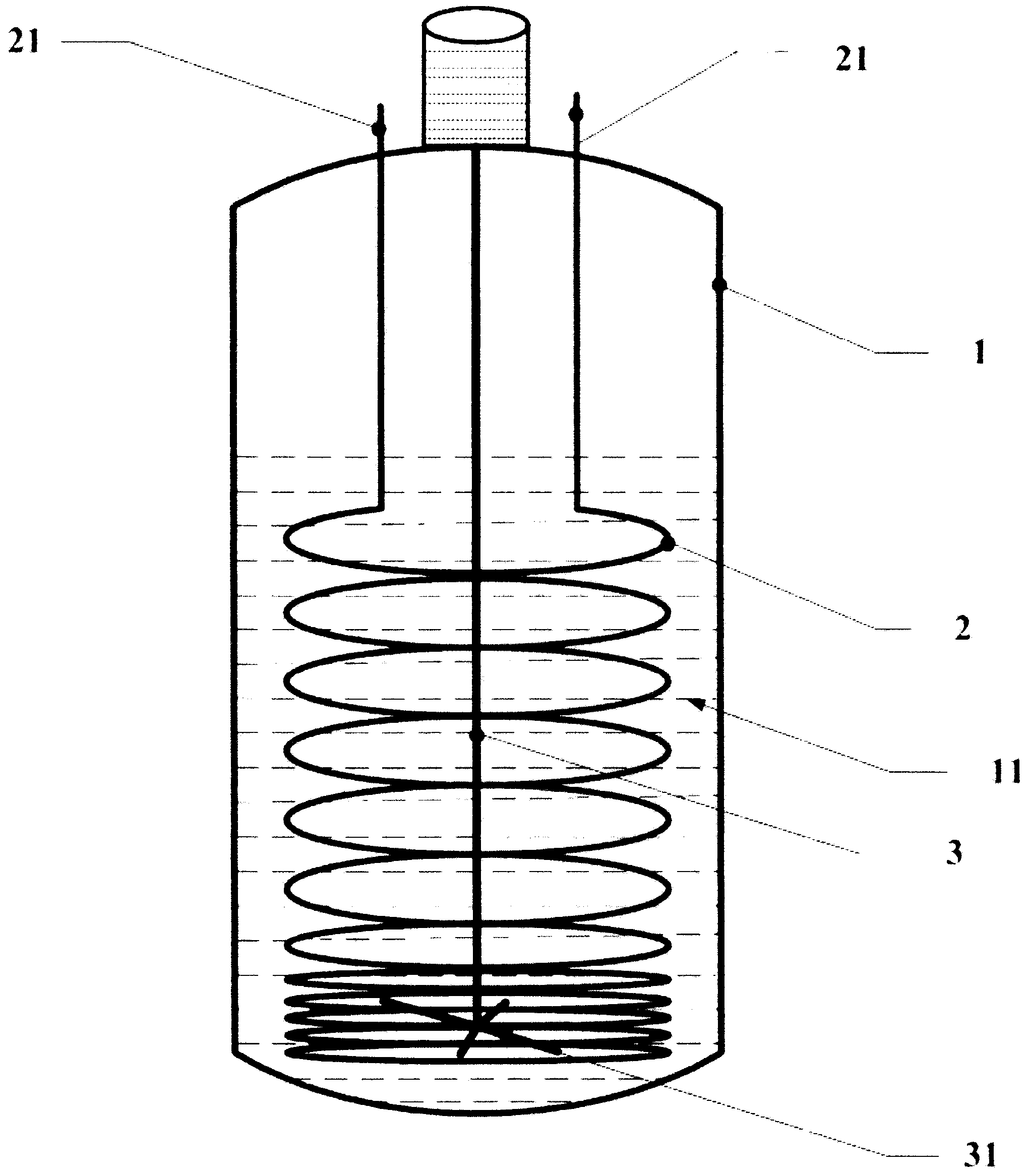 Inorganic phase change heat storage device capable of reducing phase separation