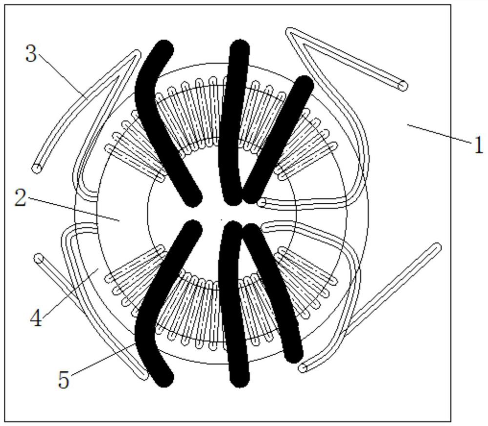 A larger volume inductor mounting structure and process for aerospace field