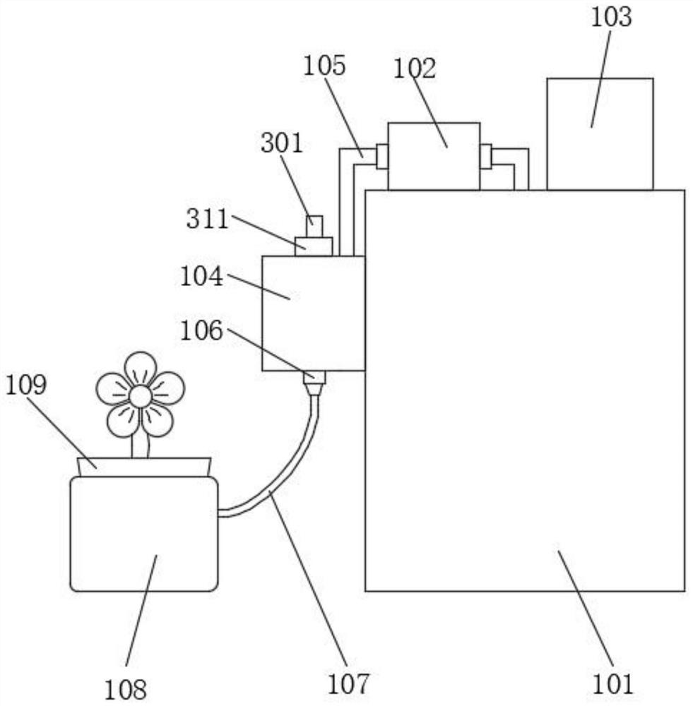 Permeation type automatic flower watering device