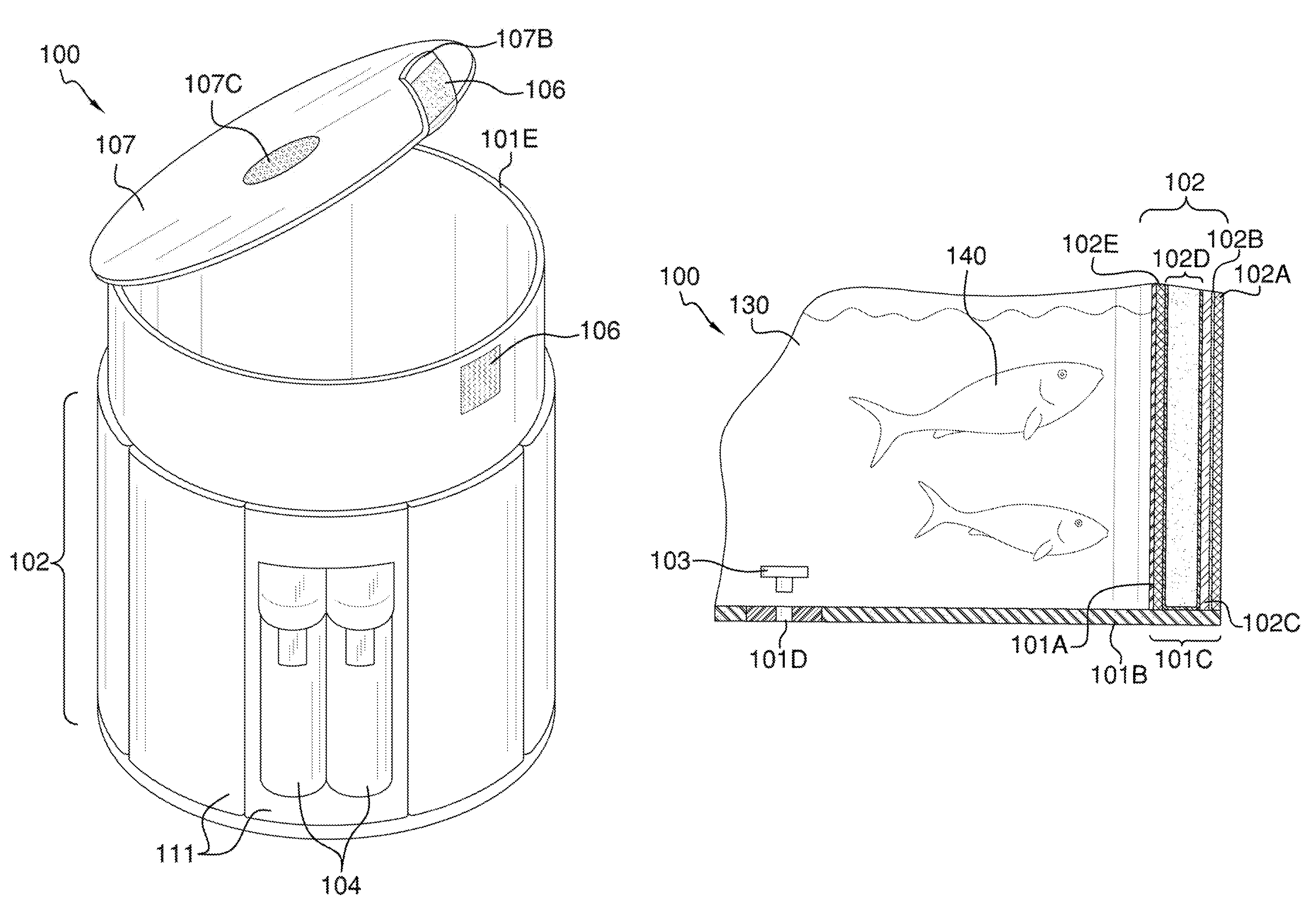 Thermally insulated vest for use with modified bait storing bucket