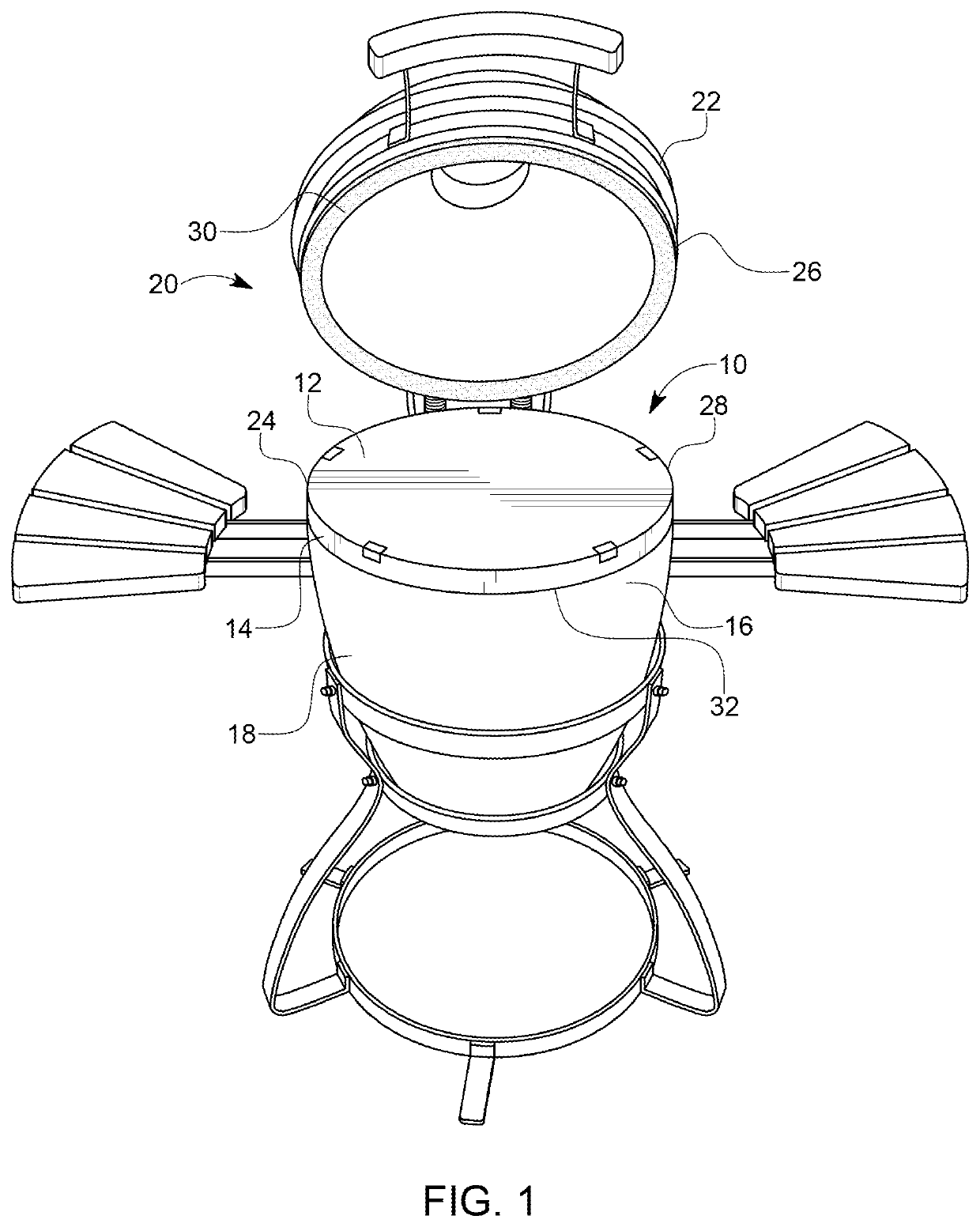 Barbecue grill interface adhesion-prevention cover