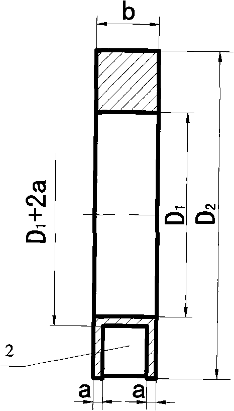 Shell-shaped mechanical seal ring with sector deep groove inside