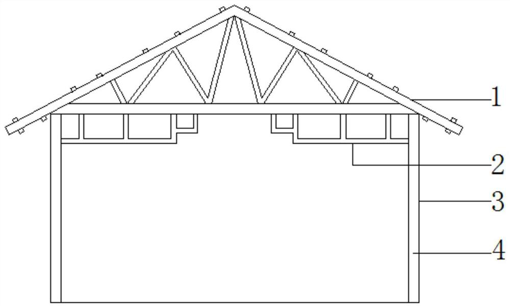 Steel structure plant with heat preservation function