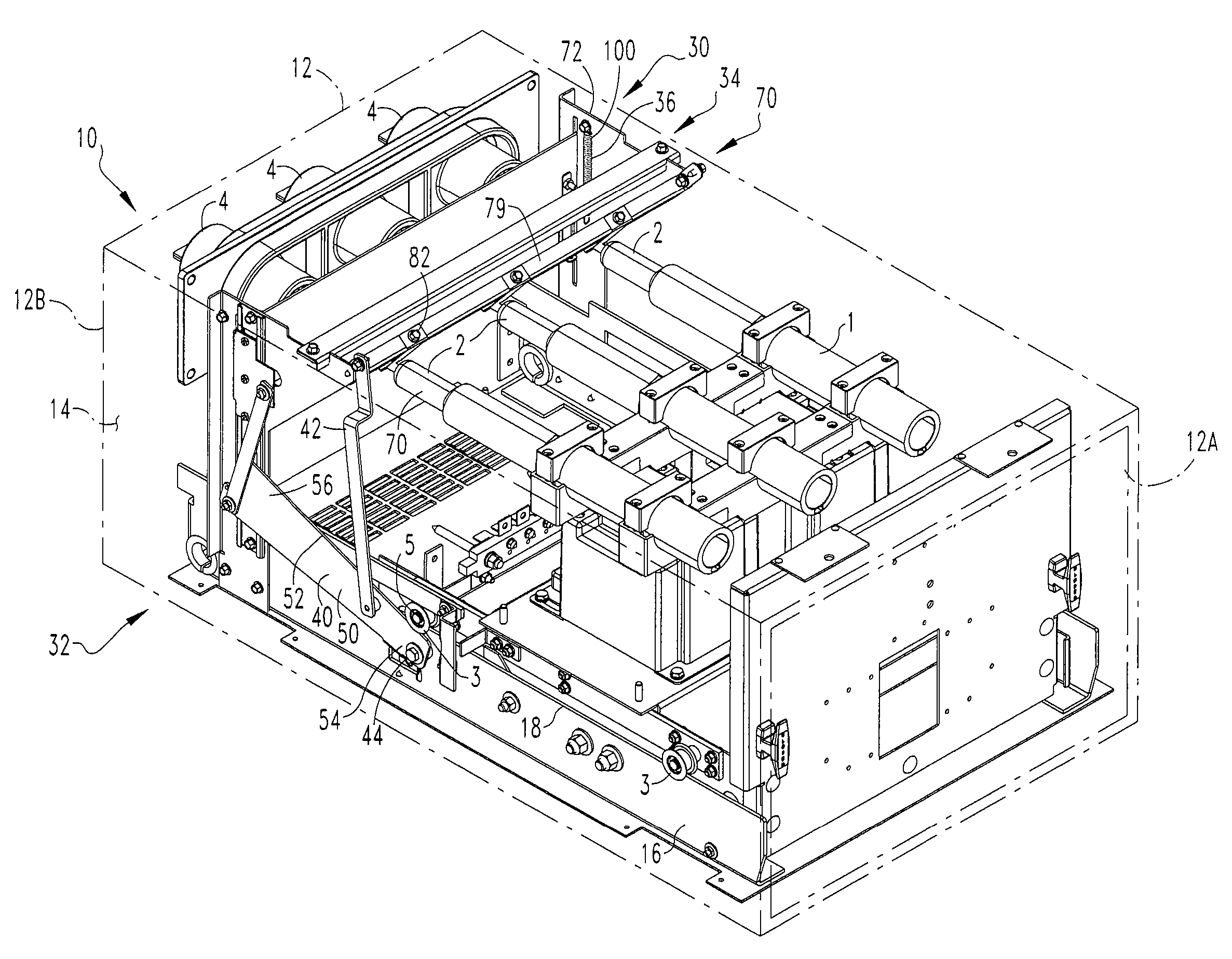 Automatic static grounding device for electrical components