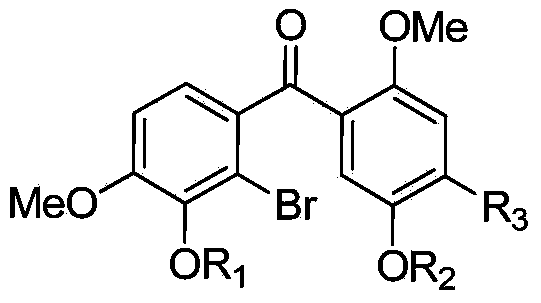 Substituted benzophenone and preparation method thereof