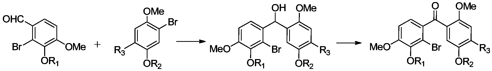 Substituted benzophenone and preparation method thereof