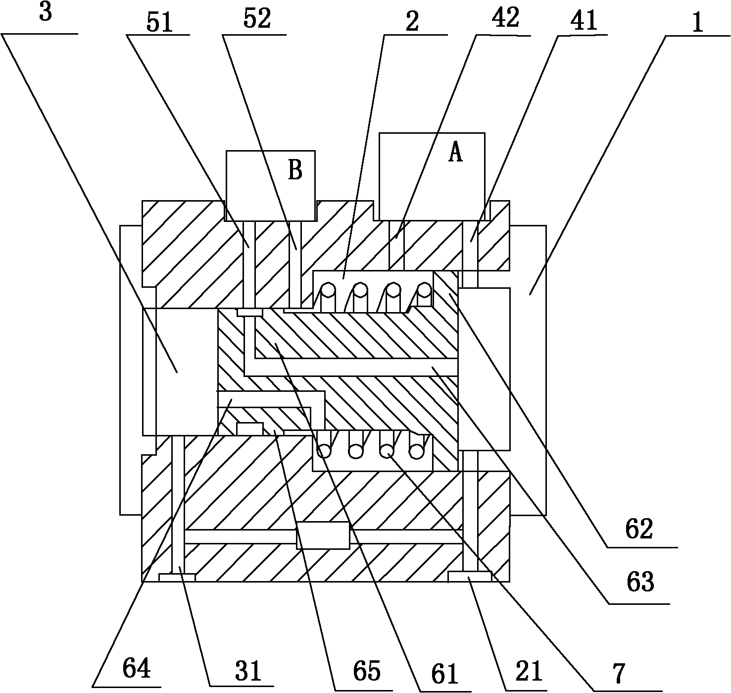 Flow transmitter provided with double differential pressure sensors and pressure difference measurement method