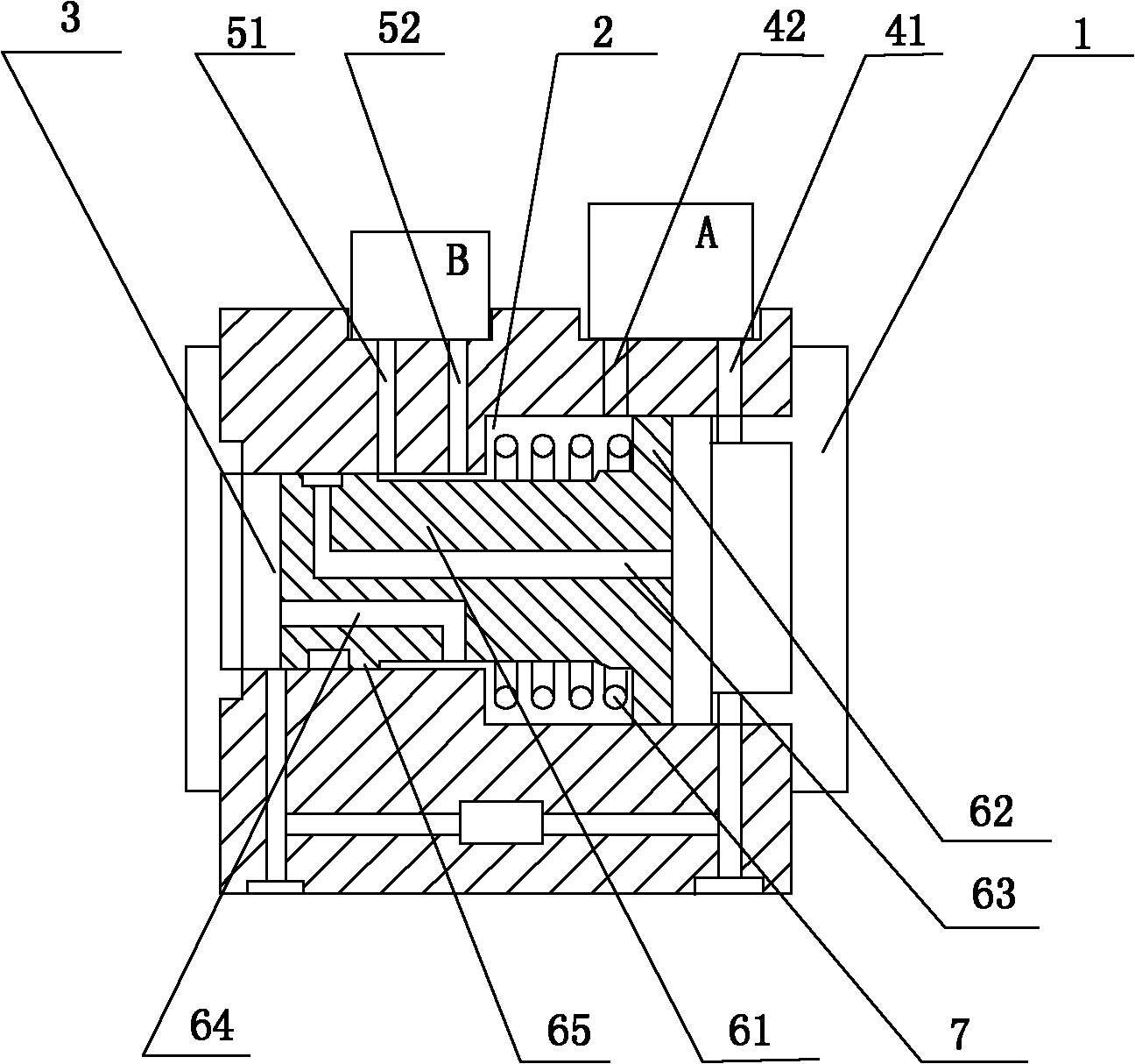 Flow transmitter provided with double differential pressure sensors and pressure difference measurement method