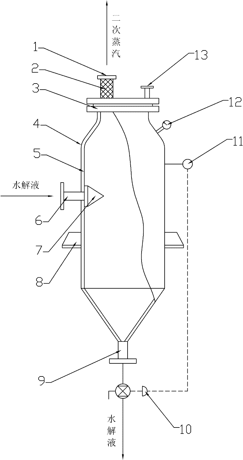 Hydrolysate self-evaporator