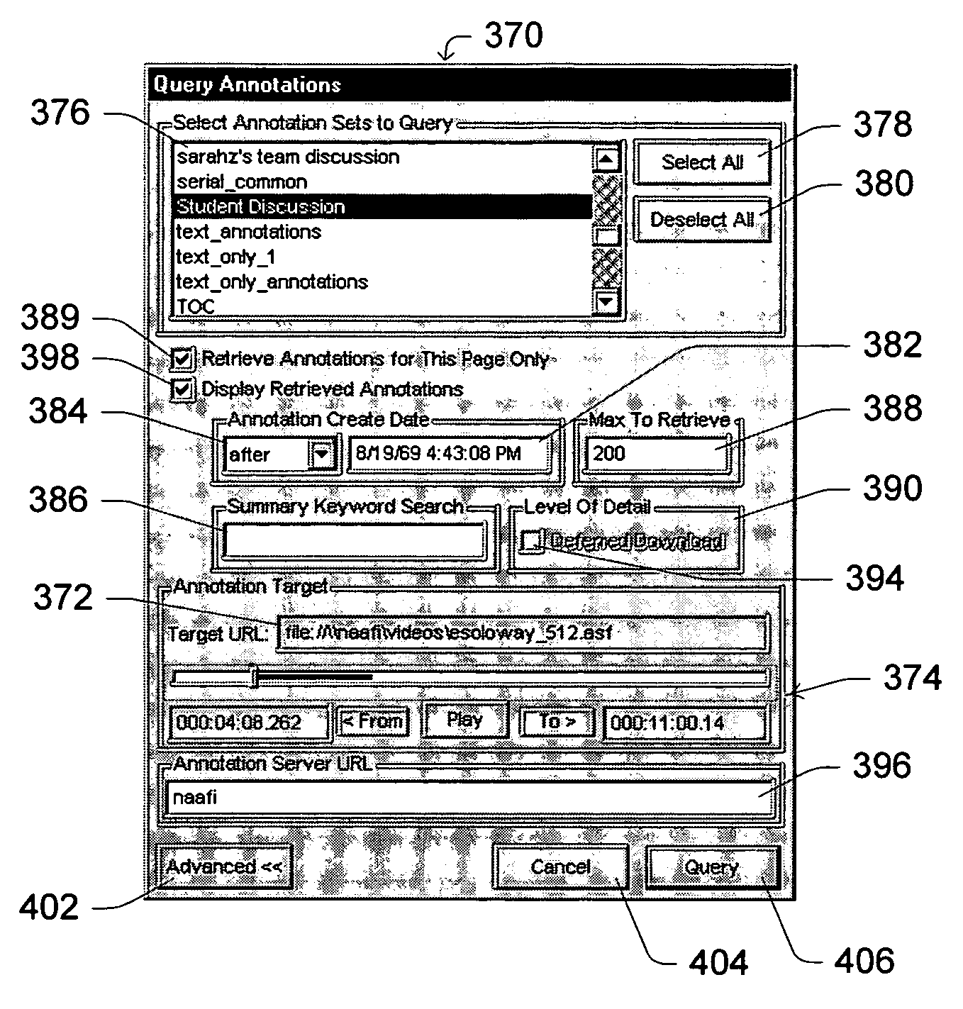 User interface for creating viewing and temporally positioning annotations for media content