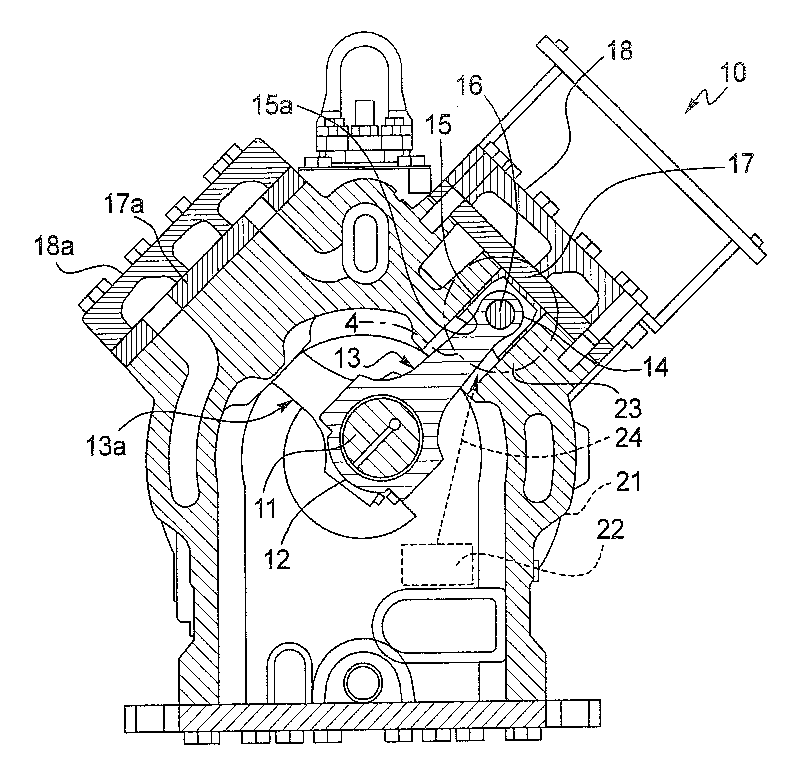 Reciprocating Compressor Wrist Pin Bearing and Lubrication Passageway