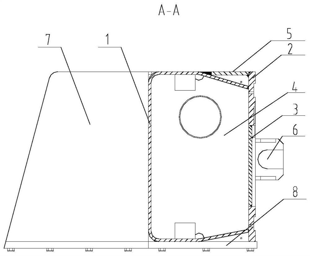 Large-span integrated beam structure of gantry machine tool and manufacturing method